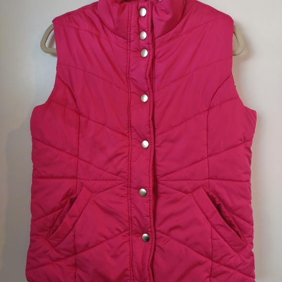 Pink Athletech Sleeveless Puffer Jacket Size M - Picture 3 of 13